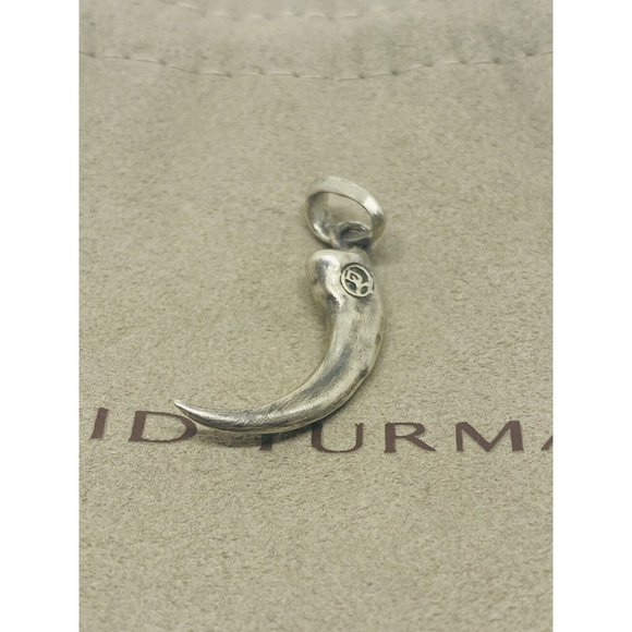 David Yurman Sterling Silver Amulets Shark Tooth Pendant